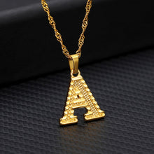 Load image into Gallery viewer, Capital Letter Initial Necklace For Women Stainless Steel Gold A-Z Alphabet Pendant Necklace Jewelry Christmas Gift Bijoux Femme
