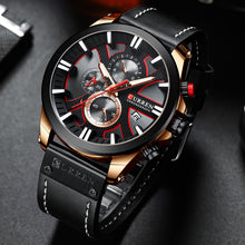 Load image into Gallery viewer, CURREN Watch Chronograph Sport Mens Watches Quartz Clock Leather Male Wristwatch Relogio Masculino Fashion Gift for Men
