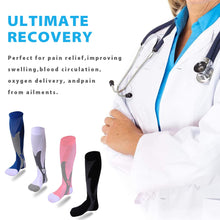 Load image into Gallery viewer, Leg Support Stretch Compression Socks For Men Women Sports Running Athletic Medical Pregnancy Travel Football School Team Sock
