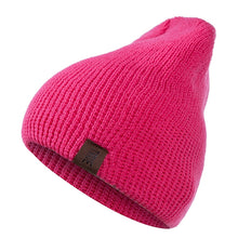 Load image into Gallery viewer, 1 Pcs Hat PU Letter True Casual Beanies for Men Women Warm Knitted Winter Hat Fashion Solid Hip-hop Beanie Hat Unisex Cap
