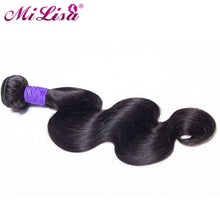Load image into Gallery viewer, Mi Lisa Body Wave Bundles Short Human Hair Bundles Extensions 8-12 inch Brazilian Hair Weave Bundles Remy Hair 1 Piece Bundle
