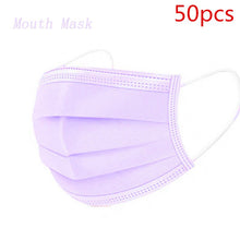Load image into Gallery viewer, 24h Fast Shipping Hot Sale 3-layer Mask 100 Pcs Face Mouth Masks Non Woven Mascarillas Disposable Anti-Dust Masks Earloops Masks
