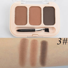 Load image into Gallery viewer, Eyebrow Enhancer Eyebrow Powder 3 Color Palette Pigment Long-lasting Eye Brow Make Up Tint Shades Eyebrows Women Makeup Cosmetic
