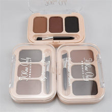 Load image into Gallery viewer, Eyebrow Enhancer Eyebrow Powder 3 Color Palette Pigment Long-lasting Eye Brow Make Up Tint Shades Eyebrows Women Makeup Cosmetic
