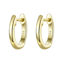 Load image into Gallery viewer, [FIRST 1 HOUR, BUY 4 SAVE 10%] bamoer Sterling Silver 925 Hoop Earrings for Women Tiny Ear Hoops Rose Gold Color SCE808
