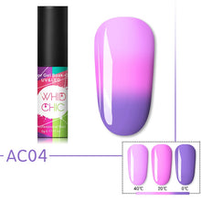 Load image into Gallery viewer, WHID CHIC Thermal Glitter Soak Off UV Gel Polish Sparkling Temperature Color-changing Varnish Gel Nail Art varnish Decor
