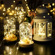 Load image into Gallery viewer, 2M 5M 10M LED String lights Silver Wire Christmas Garlands Festoon led Fairy Light Christmas Decorations for Home Room Tree
