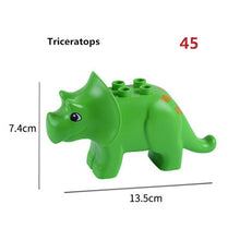 Load image into Gallery viewer, Big Size Diy Building Blocks Swing Dinosaurs Figures Animal Accessories Compatible With Duploed Bricks Toys For Children Gift
