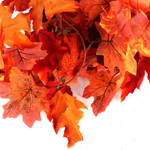 Load image into Gallery viewer, 1.75m Home Autumn Decoration Leaves Garland Artificial  Maple Leaf Vine Fake Foliage String Thanksgiving Christmas Garden Decor
