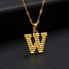 Load image into Gallery viewer, Capital Letter Initial Necklace For Women Stainless Steel Gold A-Z Alphabet Pendant Necklace Jewelry Christmas Gift Bijoux Femme
