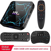 Load image into Gallery viewer, Android 9.0 TV BOX Amlogic S905X3  8K H.265 Media Player 3D Video  2.4G&amp;5.8G wifi 4GB RAM 32GB 64GB Set Top Box
