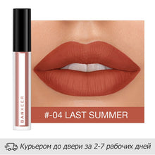 Load image into Gallery viewer, BANXEER Lipgloss Matte 8 Colors Lip Gloss Velvety Lipstick Liquid Matte Waterproof Lip Tint Full &amp; rich Sexy Lip Makeup Cosmetic
