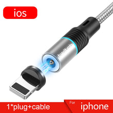 Load image into Gallery viewer, Twitch 2m Magnetic Micro USB Cable For iPhone Samsung Android Mobile Phone Fast Charging USB Type C Cable Magnet Charger Wire
