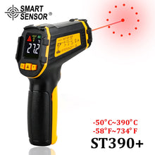 Load image into Gallery viewer, Digital Infrared Thermometer Laser Temperature Meter Non-contact Pyrometer Imager Hygrometer IR termometro Color LCD Light Alarm
