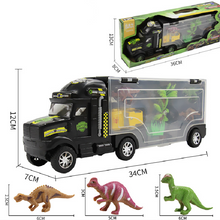 Load image into Gallery viewer, Agnicy Children's Large Tractor Truck Dinosaur Transport Truck Storage Portable Car Model Toys
