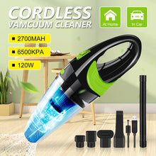 Load image into Gallery viewer, 6500pa Strong Power Car Vacuum Cleaner DC 12V 120W Cordless Wet and Dry Dual Use Auto Portable Vacuums Cleaner For home Office
