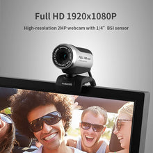 Load image into Gallery viewer, AUSDOM AW615 HD Web Camera With Microphone USB 2.0 1080P Webcam PC for Laptop Live Broadcast Video Conference Work Computer
