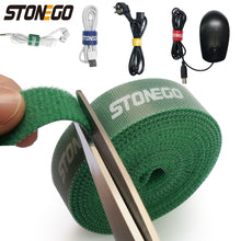 Load image into Gallery viewer, STONEGO USB Cable Winder Cable Organizer Ties Mouse Wire Earphone Holder HDMI Cord Free Cut Management Phone Hoop Tape Protector
