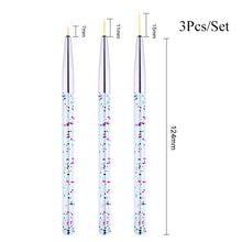 Load image into Gallery viewer, NICOLE DIARY UV Gel Brush Liner Painting Pen Acrylic Drawing Brush for Nails Gradient Rhinestone Handle  Nail Art Tool
