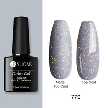 Load image into Gallery viewer, UR SUGAR Nude Glitter Gel Nail Polish Varnish Pink Rose Gold Shimmer Soak Off UV LED Nails Gel varnish  7.5ml
