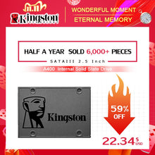 Load image into Gallery viewer, Kingston A400 SSD Internal Solid State Drive 120GB 240GB 480GB 2.5 inch SATA III HDD Hard Disk HD Notebook PC 960GB 500GB 1TB gb
