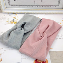 Load image into Gallery viewer, 2020 Women Headband Cross Top Knot Elastic Hair Bands Soft Solid Girls Hairband Hair Accessories Twisted Knotted Headwrap
