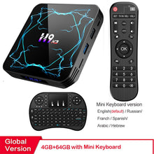 Load image into Gallery viewer, Android 9.0 TV BOX Amlogic S905X3  8K H.265 Media Player 3D Video  2.4G&amp;5.8G wifi 4GB RAM 32GB 64GB Set Top Box
