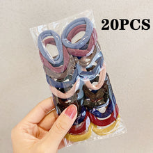 Load image into Gallery viewer, 50/100PCS/Set Women Girls 4CM Colorful Nylon Elastic Hair Bands Ponytail Holder Rubber Bands Scrunchie Headband Hair Accessories
