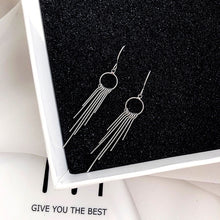 Load image into Gallery viewer, Abdoabdo Pearl Long Tassel Earrings For Women Ear Wire Drop Earrings Jewelry Earrings Gold Earrings Pendientes Mujer Moda 2019
