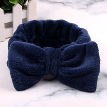 Load image into Gallery viewer, Hot Sale Women Headbands omg Makeup Headband for Washing Elastic Velvet Bow Head Wrap Coral Fleece Fashion Girl Hair Accessories
