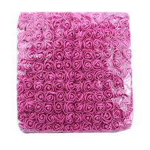 Load image into Gallery viewer, 72/144 Pieces Cheap artificial flowers MINI foam teddy bear of rose bouquet vase for home decor wedding decorative flower wreath
