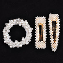 Load image into Gallery viewer, 14 Colors Woman Elegant Pearl Hair Ties Beads Girls Scrunchies Rubber Bands Ponytail Holders Hair Accessories Elastic Hair Band
