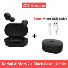 Load image into Gallery viewer, Xiaomi Redmi AirDots 2 Wireless Bluetooth 5.0 Charging Earphone Mi Ture Wireless Earbuds In-Ear stereo bass Earphones AI Control
