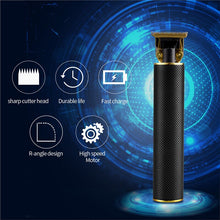 Load image into Gallery viewer, Electric Hair Clipper Rechargeable Beard Trimmer for Men Kids Barber Hair Cutting Machine Razor Cordless 0mm T-blade Cutter 45
