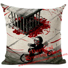 Load image into Gallery viewer, Halloween Horror Cushion Cover Chucky Annabelle Scream Clown Printed Throw Pillows Living Room Halloween Decorative Pillow Case
