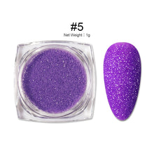 Load image into Gallery viewer, 1Box Sugar Nail Powder Glitter Nail Dust Powder Laser Gradient Nail Pigment Coloful Glitter Nail Art Decoration Accessories
