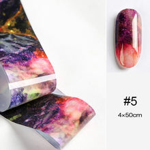 Load image into Gallery viewer, 100/50x4cm Nail Foils Marble Series Pink Blue Foils Paper Nail Art Transfer Sticker Slide Nail Art Decal Nails Accessories 1 Box
