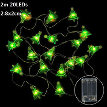 Load image into Gallery viewer, 1.5m 10Led Unicorn Snowman Snowflake Photo Clips Led Light String Wedding Festival Bar Home Party Decoration Christmas Ornament
