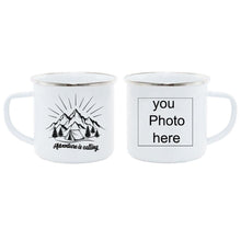 Load image into Gallery viewer, Personalized photo print Enamel MUG Coffee Milk Tea Cup Travel mug Unique Gifts
