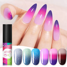 Load image into Gallery viewer, WHID CHIC Thermal Glitter Soak Off UV Gel Polish Sparkling Temperature Color-changing Varnish Gel Nail Art varnish Decor
