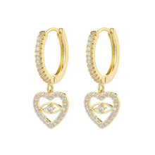 Load image into Gallery viewer, fashion cubic zircon Cute Butterfly Earrings Personality Butterfly hoop Earrings For Women Girls Korean Jewelery 2020
