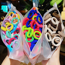 Load image into Gallery viewer, 50/100pcs/Set Girls Colorful Nylon Small Elastic Hair Bands Children Ponytail Holder Scrunchie Headband Kids Hair Accessories
