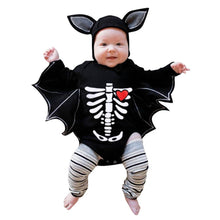 Load image into Gallery viewer, Autumn Newborn Halloween Costume For Baby Boys Girls Clothes Halloween Cosplay Costume Romper Jumpsuits+hat Halloween Outfits
