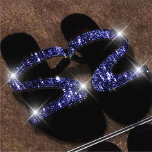 Load image into Gallery viewer, Women Summer Flat Bling Slippers Transparent Soft Jelly Shoes Female Flip Flops Sandals Outdoor Beach Ladies Slides Plus Size
