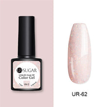Load image into Gallery viewer, UR SUGAR Nude Glitter Gel Nail Polish Varnish Pink Rose Gold Shimmer Soak Off UV LED Nails Gel varnish  7.5ml
