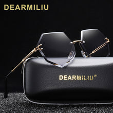 Load image into Gallery viewer, DEARMILIU Brand Designer Round Sunglasses Women Oversized Polygon 2020 Gradient Brown Pink Rimless sun glasses For female UV400
