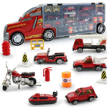 Load image into Gallery viewer, Agnicy Children's Large Tractor Truck Dinosaur Transport Truck Storage Portable Car Model Toys
