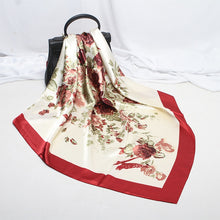 Load image into Gallery viewer, Fashion Scarves for Women Shawl Print Silk Satin Hijab Scarf Female Bandana 90*90cm Luxury Brand Square Shawls Scarfs For Ladies
