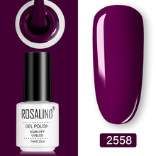 Load image into Gallery viewer, ROSALIND Gel Polish Set UV Vernis Semi Permanent Primer Top Coat 7ML Poly Varnish Gel Nail Art Manicure Gel Lak Polishes Nails
