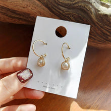 Load image into Gallery viewer, Abdoabdo Pearl Long Tassel Earrings For Women Ear Wire Drop Earrings Jewelry Earrings Gold Earrings Pendientes Mujer Moda 2019
